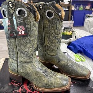 RS Men's Green Western Boots
